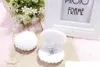 Cajas de joyería con forma de concha de terciopelo para collares pendientes, caja de regalo de compromiso de boda de lujo para mujer, exhibición de embalaje