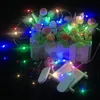 Koppartråd Färgglada LED -stränglampor pärlor semesterljus för inomhus julvalentinsdagsljusen Fairy Lights