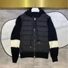 Designer Mens knitted down jackets 'NFC' France Brand Down Coats Fashion Casual Couple puffer jacket Knit Letter Logo Parkas