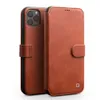 Fashion Genuine Leather Flip Cover for iPhone11 Handmade Magnetic Buckle Card Slot Phone Case181b