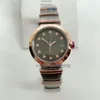 - Dropshipping Ladies Watch Diamond Quartz relógios mostrador preto 33 mm de diâmetro prata / ouro rosa moda relógio de pulso presentes