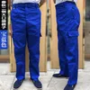 Pantalons pour hommes Style japonais pour hommes Résistant à l'usure Entraînement Orange Coton Salopette Hommes Casual Lâche Hiphop Pocket Cargo pour MenMen's