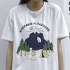 2022新しい夏メンズTシャツトレンドスノーマウンテンプリントレターカジュアル半袖ルースラウンドネックコットントップクオリティストリートスタイルシンプルカップル服ブラックホワイト