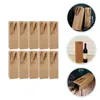 Gift Wrap 10Pcs Bottle Bags Holder Carrier Pouch Kraft Paper Red BagGift