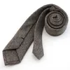 Bow Ties 6cm Solid Tie Set 100% Wool Men's Bowtie Pocket Square Hanky Slim For Men Wedding Party Gravata Cravate Pour HommeBow Enek22