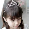 Crianças Rhinestone Tiara Princesa Band para Acessórios de Aniversário de Meninas Coroa de Cristal Tiara Jóias de Cabelo de Casamento