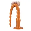 NXY Anal Toys Secur Shop Super długie koraliki silikonowa wtyczka tyłka samca masaż prostaty g stymulator erotyczny dla kobiet mężczyzn 220506