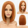 8 لون أشقر قصير بوب wig bang ombre lolita cosplay party natural daily women hair