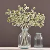 Ghirlande di fiori decorativi Floccaggio di alta qualità Artificiale 5 teste Fiore di cardo finto Matrimonio Decorazioni per la casa e bouquet Composizione florealeD