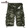 Pantaloncini cargo militari Uomo Estate Camouflage Abbigliamento di marca in puro cotone Comodo mimetico tattico 220621