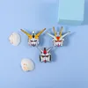 Robot émail broche dessin animé Badge métal Anime revers vêtements sac à dos chapeau enfants bijoux accessoires de mode pour les Fans amis cadeau