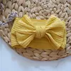 15969 Infant Baby Hairband DIY Big Bowknot Pleated Headband Kids Children Hair Band Child Accessory