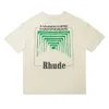 Men's Tshirts Summer t Shirts Designers Mens Rhude Tees Polos Outdoor Sports Fitness Crewneck Round Neck Quickdrying Tunnel Abstract Oversized Short Sleeve Tshirt