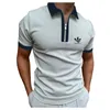 Мужская ловковая рубашка поло в летних моделях с коротким рукавом повседневная сексуальная быстрая сухая мужская одежда S 3XL 220606