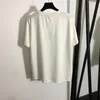Pontas de duas peças de designer vestuário invertido Triângulo Camiseta curta branca com cores contrastantes de nylon shorts de short rastrear para verão 5wzd