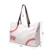 Classic Side Pockets Baseball Bag Large Capacity White-Baseball Travel Bags Canvas Shopping Purse Team Accessories Tote DOM1477