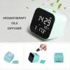 DIY Aromatic Digital LED Alarm Clock + Aromatherapy Essential Oil Fragrance Diffuser,Temperature Thermometer,Sound Control Light 220426