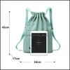 Storage Bags Foldable Travel Large Capacity Dstring Bag Training Tote Organizer Mtifunctional Waterproof Women Shoder Drop Delivery 2021 Hom