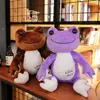 53cm mignon grenouille en peluche jouet coloré dessin animé sourire grenouille oreiller en peluche doux poupées enfants bébé joli anniversaire cadeau de noël LA336