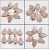 Hanger kettingen hangers sieraden natuurlijke erts edelstenen rozenkwarts reiki kristallen stenen pijlpunt charme dhwfr