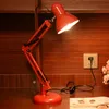 Tischlampen, langer Schwingarm, verstellbar, klassischer Schreibtisch, E27-LED mit Schalter, Licht für Büro, Lesen, Nachttisch, Zuhause, E27Table