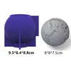 Ambachtelijke Gereedschappen Beton Globe Siliconen Mal Cement Handgemaakte 3D Wereld Bal Schimmel Desktop Decoratie Tool302v