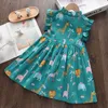 Melario neonata abiti dolci moda estate bambino cartone animato carino stampa principessa costumi bambini senza maniche vestiti da festa 220707