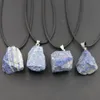 Cristal naturel pierre brute irrégulière minerai brut pendentif énergie guérison pierre précieuse Amazonite améthyste collier breloques femmes bijoux