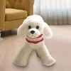 Colarinhos de cachorro colares confortáveis ​​cachecol de gato durável pet saliva toalha vermelha colarinho de renda de renda macia acessórios de toque de cachorro de cachorro