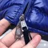 Herrenwesten Daunenjacke Winter Parkas Mantel Kapuzenoberbekleidung wasserdicht Windjacke warm halten Kapuzenpullover Schwarz und Blau