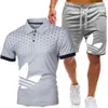 Sportkleding voor heren Mode Pullover PoloT-shirt Klassiek Trend Shorts Sportkleding Designer Revers Zwart Wit Grijs Heren Sportpak van hoge kwaliteit