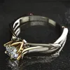 18K Multi Gold Ring for Women Natural With Diamond Jewelry de Bizuteria Anillos Mujer Gemstone Rings Box72087818432787