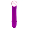 Vibratore erotico a 10 velocità con piccolo dildo Mini proiettile in silicone Stimolatore impermeabile per clitoride Giocattoli sexy per adulti per donna