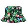 Sommer Frauen Floral Print Harajuku Eimer Hut Angeln Outdoor Fischer Hüte Frau Knochen Feminino Outdoor Strand Kappe