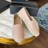 Chaussures en toile Mocassins Espadrilles femme chaussures luxe cap toe véritable 100% cuir Quilting Pure couture à la main womans flats luxe Top Quilty printemps taille 34-42