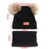 Caps Chapéus chapéu de bebê Lenço de lenço Autumn inverno knitteed kids define meninas de algodão e garotos de pescoço 28 anos3540649