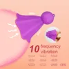 10 Frecuencia Estimulación del pezón Vibrador Lamiendo la lengua Coño Mama Vagina Masaje juguetes sexy