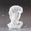 15 cm David Head Bust Statue Mini Europe Home Dekoracja Dekoracja Dekoracji Sztuka Rzutka Szkic Practake Prezent Dekorowanie 220817