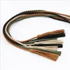 Belts Knitted Long Pu Leather Braided Belt String Waistband With Tassel Casual Partty Dress For Women Girl Girdle Ceinture FemmeBelts