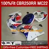 Injectie voor HONDA CBR 250RR 250 CBR250 CC RR 1990 1991 1992 1994 1995 96 97 98 99 111HC.12 MC22 250cc CBR250RR 90 91 92 93 94 95 1996 1997 1998 1999 Kuiken Rothmans Blue