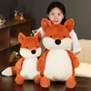 PC CM Cute Fox Plush Toy Stuffed Soft Kawaii وسادة محاكاة الحيوانات للأطفال ديكور المنزل هدايا عيد ميلاد J220704