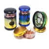 Colored Teeth Visible Through The Window Herb Grinders Smoking Accessories Multi Colors 4/3 Layers Zinc alloy + Bakelite Height72mm OD 63MM GR426