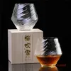 اليابانية الضبابية الهوائية النبيذ الزجاج المتساقط الويسكي بهلوان مطرقة نمط الويسكي كوب xo y شرب نظارات النبيذ 220505