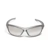 Lunettes de soleil Cyber Futuristic Silver Y2K pour hommes et femmes mêmes Ins fonctionnels Net Red Street Millennial Girl Lunettes de soleilLunettes de soleil