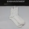 Trou cassé mendiant chaussettes pour hommes femmes personnalité détruire épais moyen Tube coton chaussette automne hiver en vrac