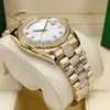 여자 다이아몬드 시계 다이얼 36mm 스테인리스 스틸 접이식 버클 여성 자동 기계식 방수 손목 시계