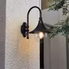 New Outdoor wall lamps black simple country garden villa aisle balcony hallway lighting fixtures