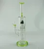 Nuevo diseño 13 pulgadas de alto recto Hookah Bongs de vidrio Vaso Pipas de agua Pipa para fumar Burbujeador Aceite Dab Rig con recipiente de vidrio Cuarzo Banger