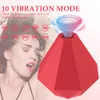 Минет клитор присоса Vibrator новейшая бриллиантовая в форме соска киска стимулятор клитор мастурбация для взрослых пара сексуальные игрушки для женщин