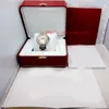 Orijinal kutu saat 18K Beyaz Altın-XL 42mm Fabrika Elmas Çerçevesi W-E-9009Z3 Yeni Mekanik (Otomatik) Erkek Mavi Balon Safir Saatleri